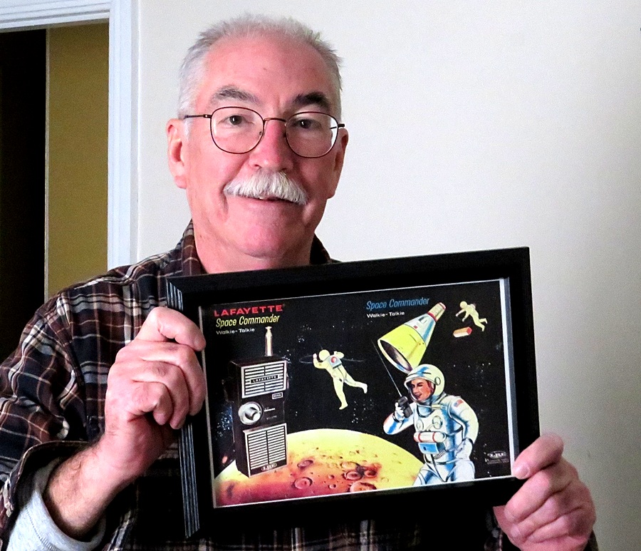 Mike Simpson holding Space Commander picture