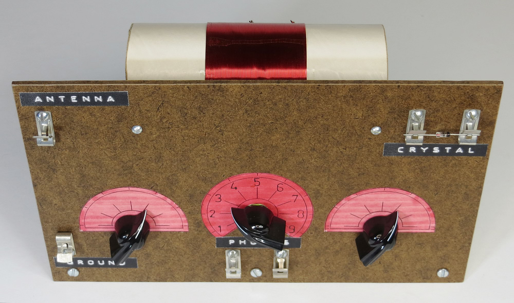 Carl Beier No. 1 crystal set kit assembled