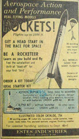 model rocket advertisement