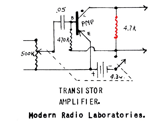 1 transistor amplifier