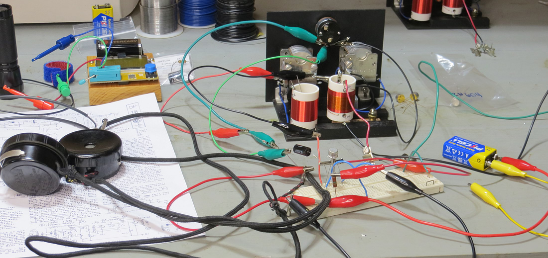 crystal set amplifier test