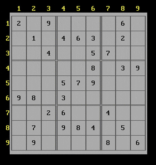 QuickBASIC Sudoku