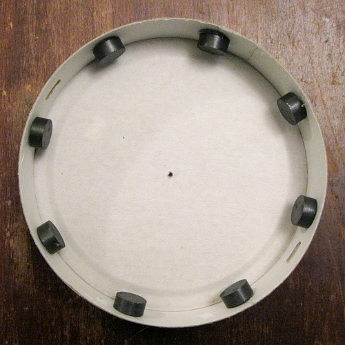 Magnets inside top
