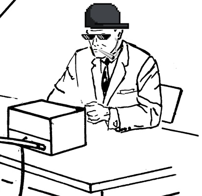 Man listening to radio