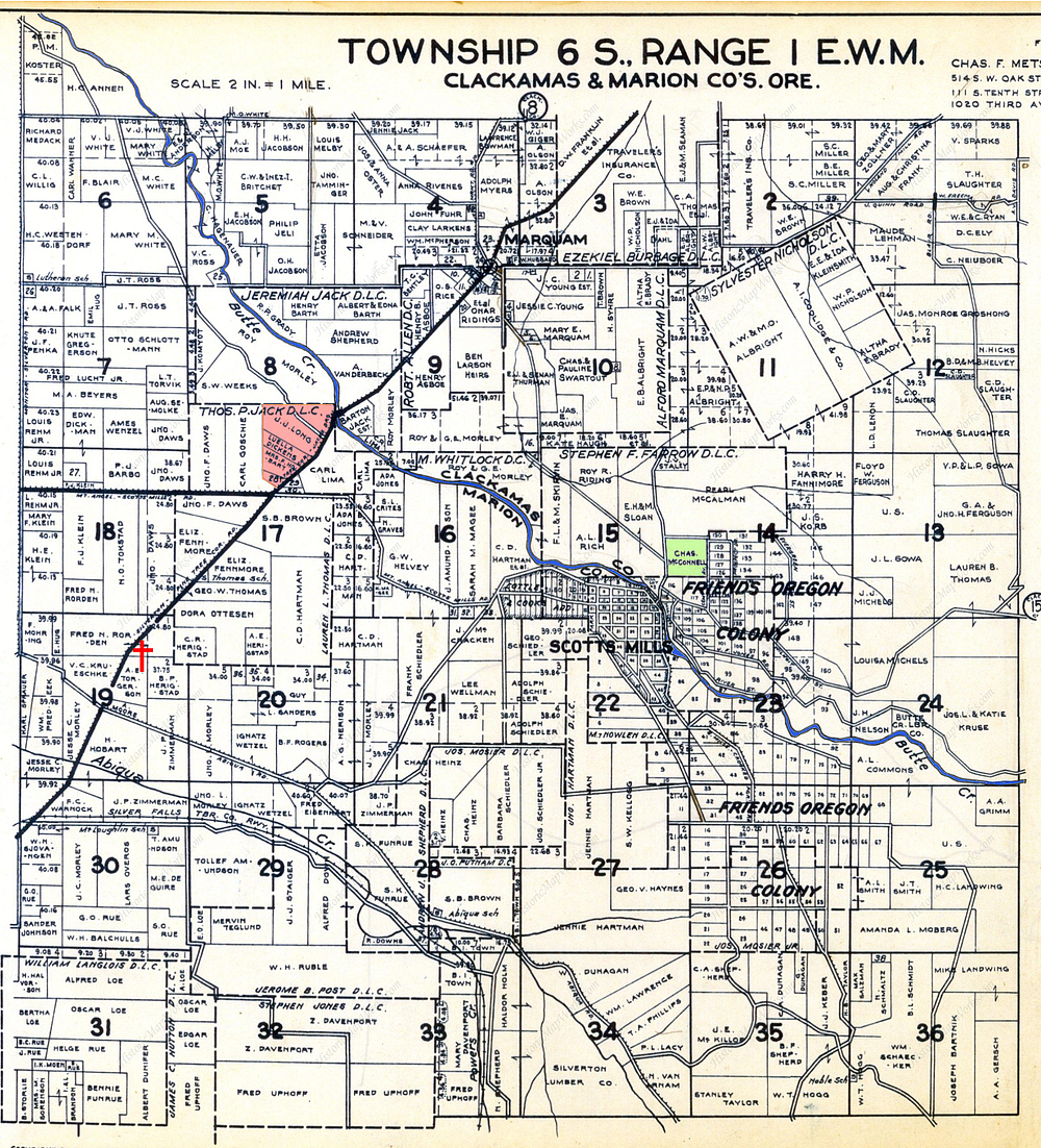 Marion, Oregon T. 6 S of Range 1